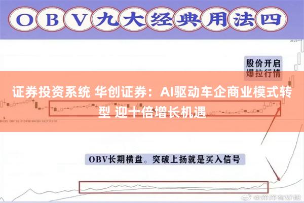 证券投资系统 华创证券：AI驱动车企商业模式转型 迎十倍增长机遇